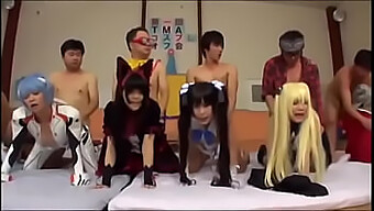 A Cosplay Group Orgy With Cute Asian Participants