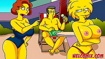 Les Personnages De Simpsons Se Laissent Aller À Une Aventure Sexuelle Sur Le Thème Des Caraïbes