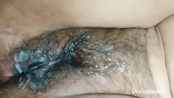 Indian Girl Gets Seduced And Fucked Hard, Resulting In A Messy Creampie On Her Unshaven Pussy