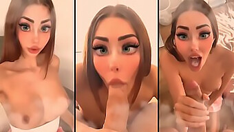 Nàng Công Chúa Hentai Tóc Nâu Cho Handjob Và Nuốt Tinh Trùng