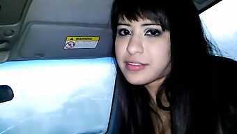 Rainy Car Encounter With A Latina Beauty