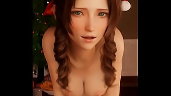 Fantasía navideña con Aerith y su big ass