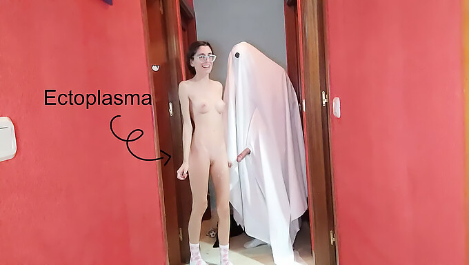 A college student from India gets fucked by a ghost in a funny homemade video