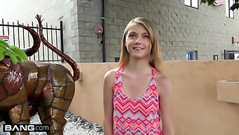 Hannah Hays, A Petite Teen, Engages In Cheating With Her Boyfriend In A Public Setting