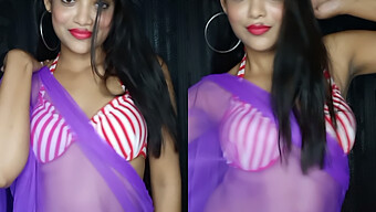 Rekha Boi'S Sensual Bikini Striptease