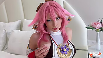 Yae Miko, Personaje De Genshin Impact, Da Una Garganta Profunda, Facesitting Y Sexo Duro En Video