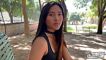 Skinny Thai Girl Gives A Blowjob To A Random Guy