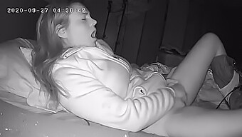 A Bisexual Woman Masturbates Early In The Morning Before Work With Hidden Camera