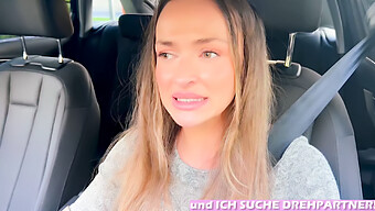 Amateur College Girl Fails Public Audition, Squirts In Car