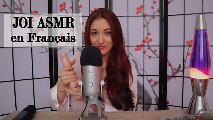 Hot fransk teenager Trish Collins driller og tilfredsstiller med legetøj og ASMR