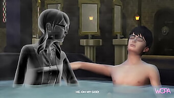 Harry Potter And Moaning Myrtle'S Hot Encounter In Animated Erotica