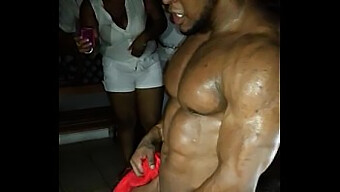 Hispanic Hunk Shows Off His Muscle And Dance Moves As A Stripper