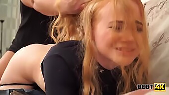 Russian Redhead Rose Wild In Reality: A Homemade Video Of A Waitress'S Erotic Money Exchange