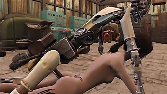 Robot Lover: Fallout 4 Cartoon Sex With Mechanical Partner