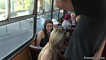 Public Bus Encounter Leads To Facial For Fair-Haired Vixen