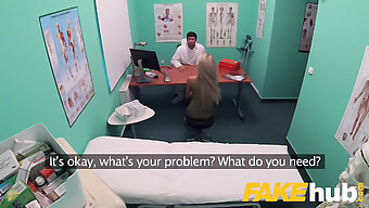 Russian Nurse With Fake Blonde Hair Receives Doctor'S Fake Cum In Hospital