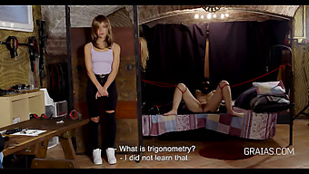 Teen Slave Experiences Fear During Older Mistress'S Tormenting Session