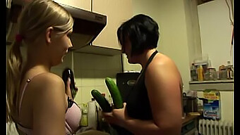 Lena Nitro'S Veggies-Themed Solo Play With Sex Toys