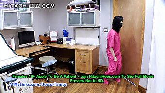 Asian Nurse Alexandra Wu'S Solo Session With Hitachi Wand In Exam Room