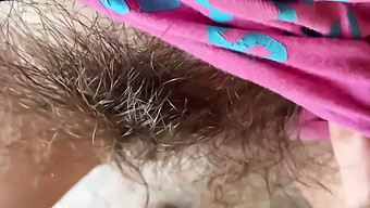 Natural Bush: Extreme Closeup Of Hairy 18-Year-Old Pussy