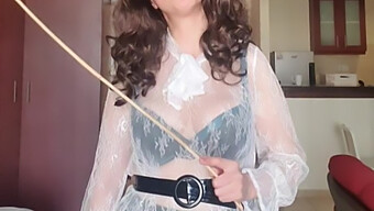 Lana, The Strict Teacher, Punishes A Disobedient Student With Spanking And Whipping