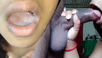 A Sri Lankan Teen With Big Boobs Takes A Mouthful Of Cum In This Homemade Video