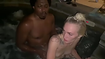 Interracial Daddy And Blonde Victoria Gracen Have A Hilarious Pool Party