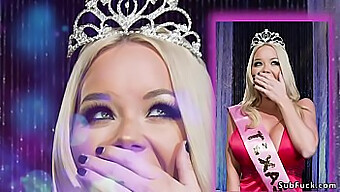 Orgia Międzyrasowa Z Miss America Jako Niewolnicą Podwójnej Penetracji